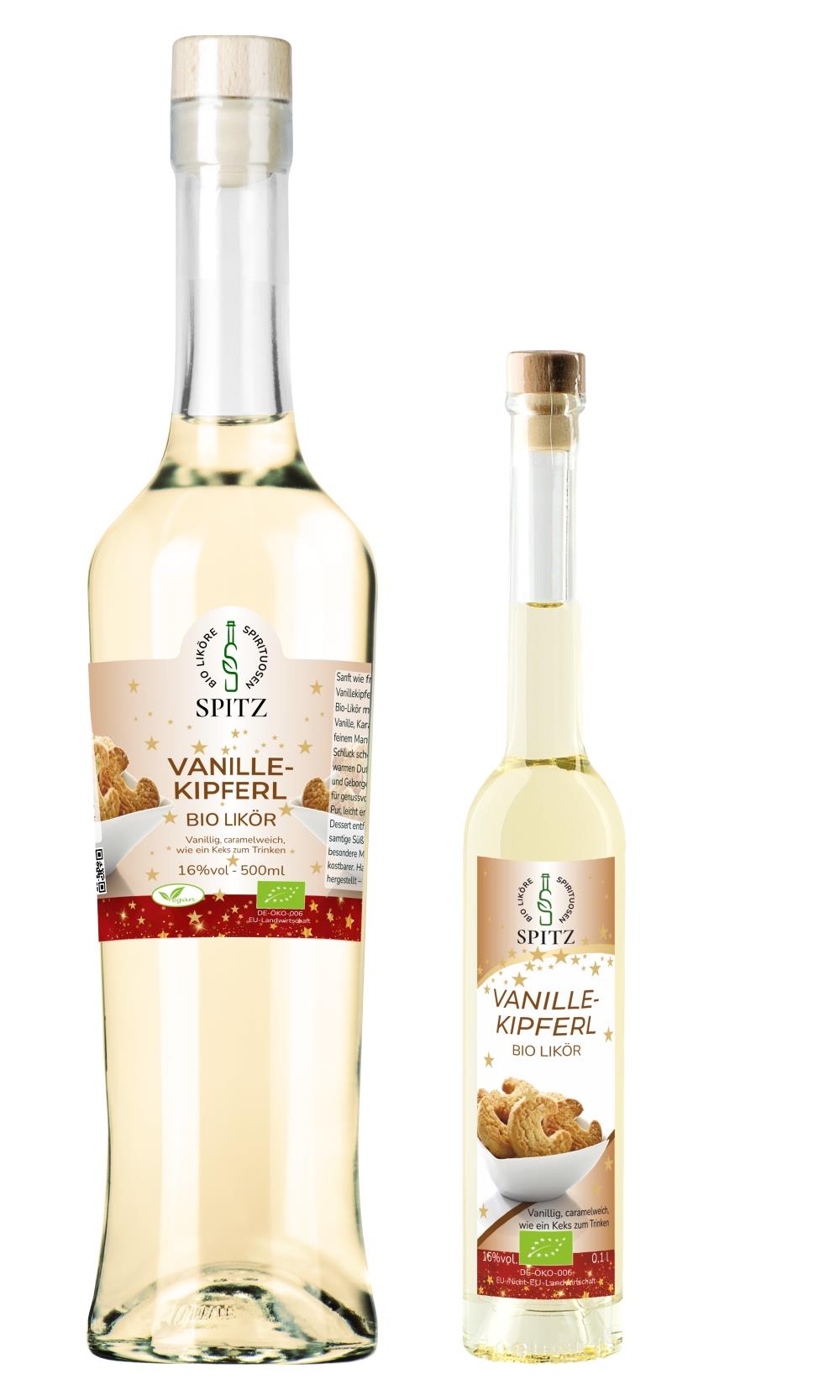 Bio Vanillekipferl Likoer Spitz