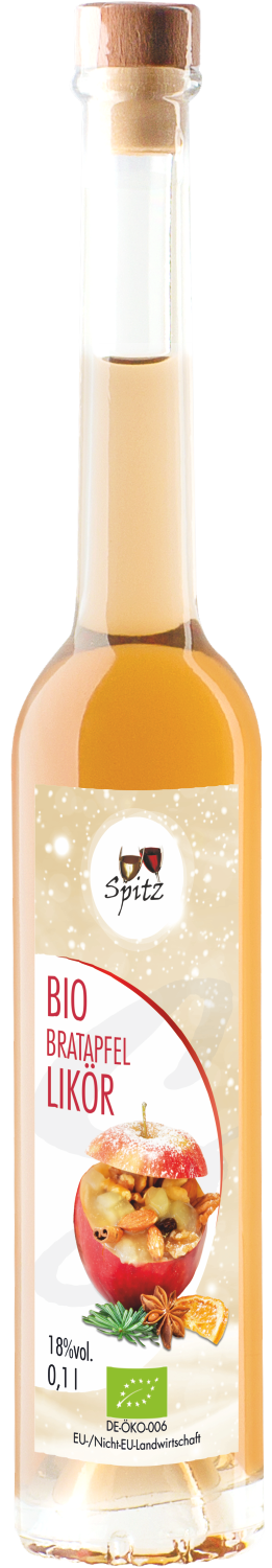 Bio Bratapfel Likoer, mit 20% Bio Apfelsaft Bio Bratapfel Likoer, mit 20% Bio Apfelsaft