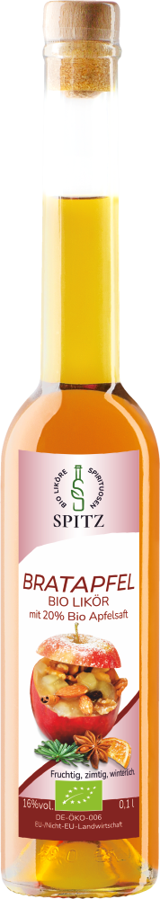 Bio Bratapfel Likoer, mit 20% Bio Apfelsaft