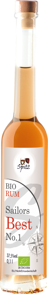 Bio Rum Bio Rum mit 37,5vol% Alkohol in der Flasche veganer Schnaps