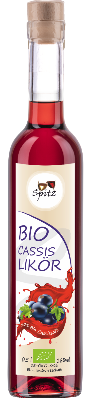 BIO Cassis Likör 0.5 l, 16 vol% BIO Cassis Likör 0.5 l, 16 vol%