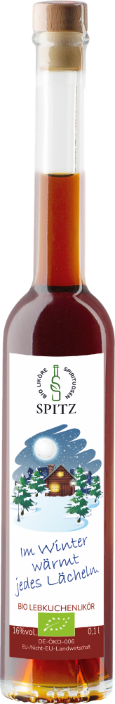 "Im Winter wärmt jedes Lächeln" Bio Lebkuchen Likoer
