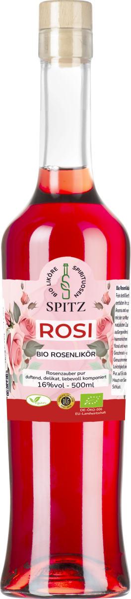 Rosi - Bio Rosenblüten Likör–Floraler Luxus: sinnlich, blumig & edel