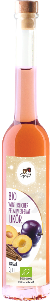 Bio Pflaume Zimt Likoer, mit 20% Bio Pflaumensaft Bio Pflaume Zimt Likoer, mit 20% Bio Pflaumensaft
