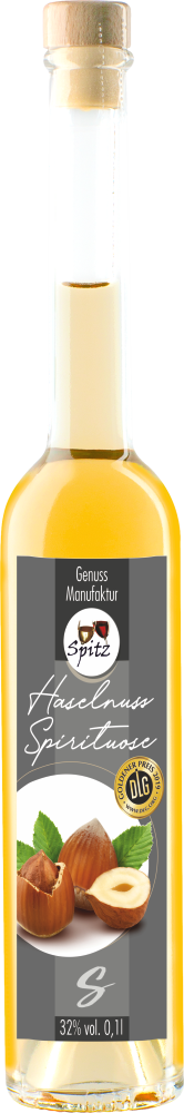 Vegane Haselnuss Spirituose Schnaps. Ausgezeichnet mit der goldenen Medaille der DLG Vegane Haselnuss Spirituose Schnaps. Ausgezeichnet mit der goldenen Medaille der DLG