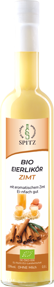 Bio Eierlikoer mit aromatischem Zimt von Spitz