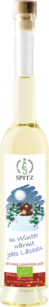 "Im Winter wärmt jedes Lächeln" Bio Vanillekipferl Likoer