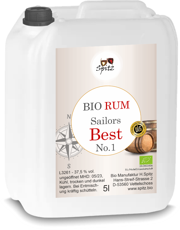 Bio Rum BIO Rum im 5 l Kanister, 37.5 vol% | 271
