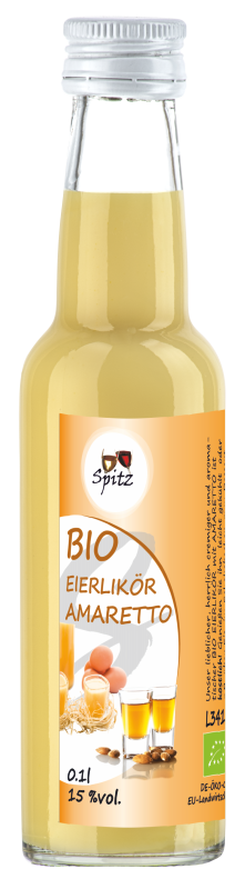 Bio Eierlikoer mit aromatischem Amaretto Bio Eierlikoer mit aromatischem Amaretto