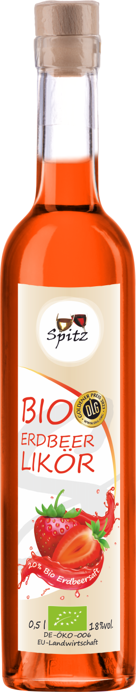 Bio Erdbeer Likoer. Ausgezeichnet mit der goldenen Medaille der DLG Bio Erdbeer Likoer. Ausgezeichnet mit der goldenen Medaille der DLG