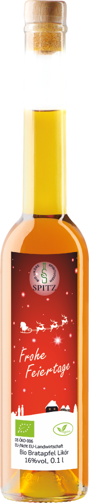 Bio Bratapfel Likoer, mit 20% Bio Apfelsaft