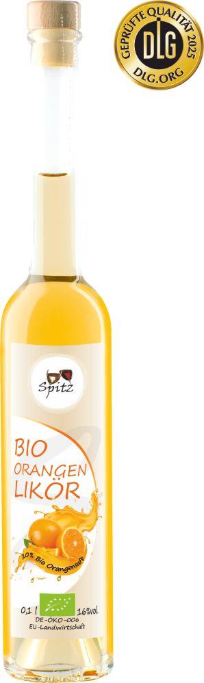 Bio Orangen Likoer. Mit 20% Bio ORangensaft. Herrlich fruchtig