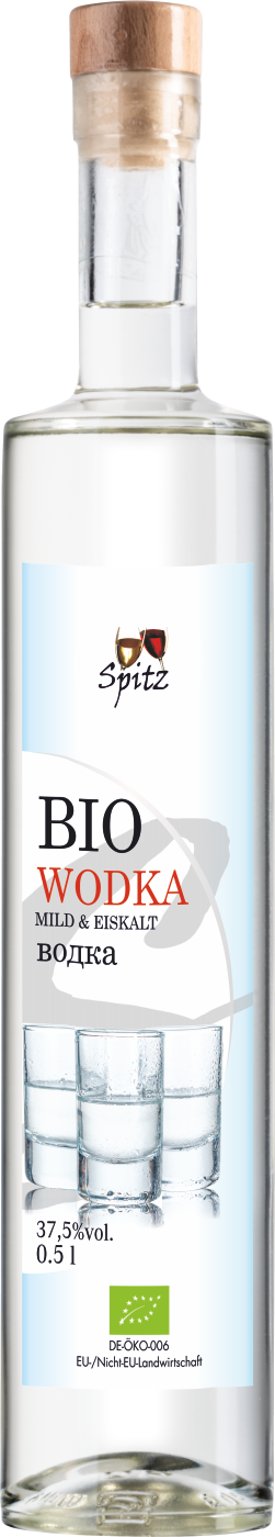 Veganer Bio Wodka Spirituose. Veganer Bio Wodka Spirituose.