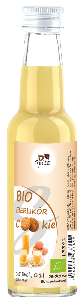 Bio Eierlikoer Cookies mit aromatischer Bourbon Vanille und Karamell