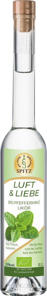 Bio Pfefferminz Likoer herlich erfrischend Bio Pfefferminz Likoer herlich erfrischend