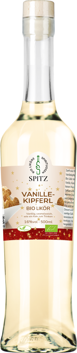 BIO Vanillekipferl Likör - Cremig-süßer mit feiner Vanille und Sahnecaramell