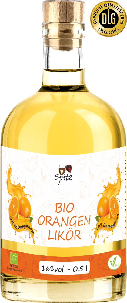 BIO-Orangen-Likör 0.5 l, 16 vol% BIO-Orangen-Likör 0.5 l, 16 vol%