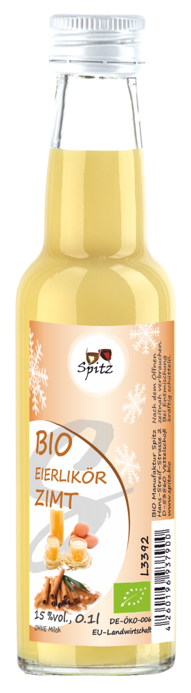 Bio Eierlikoer mit aromatischem Zimt von Spitz Bio Eierlikoer mit aromatischem Zimt von Spitz