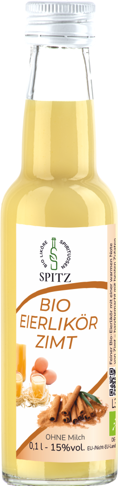 Bio Eierlikoer mit aromatischem Zimt von Spitz